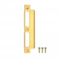 Uxcell Door Strike Plate 180mm X 40mm 201 Stainless Steel Latch Deadbolt For Frame Jamb Gold