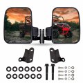 Utv Rear View Side Mirrors For Polaris Ranger Xp 1000 And Crew 2018 To 2025 Foldable Convex Mirror Factory Doors Installed 