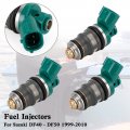 Topteng 3pcs Fuel Injectors 15710-87j00 Fit For Suzuki Df40 Df50 1999-2010