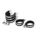 Uxcell 38mm 304 Stainless Steel Epdm Rubber Lined P Clips Hose Pipe Clamp 5pcs