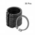 Uxcell 35 5mm External Circlips C-clip Retaining Shaft Snap Rings 65mn 30pcs