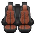 Universal Car Seat Covers Full Set For 5 Seats Waterproof Pu Leather Front And Rear Cushion Protectors Black Brown Honda Ford