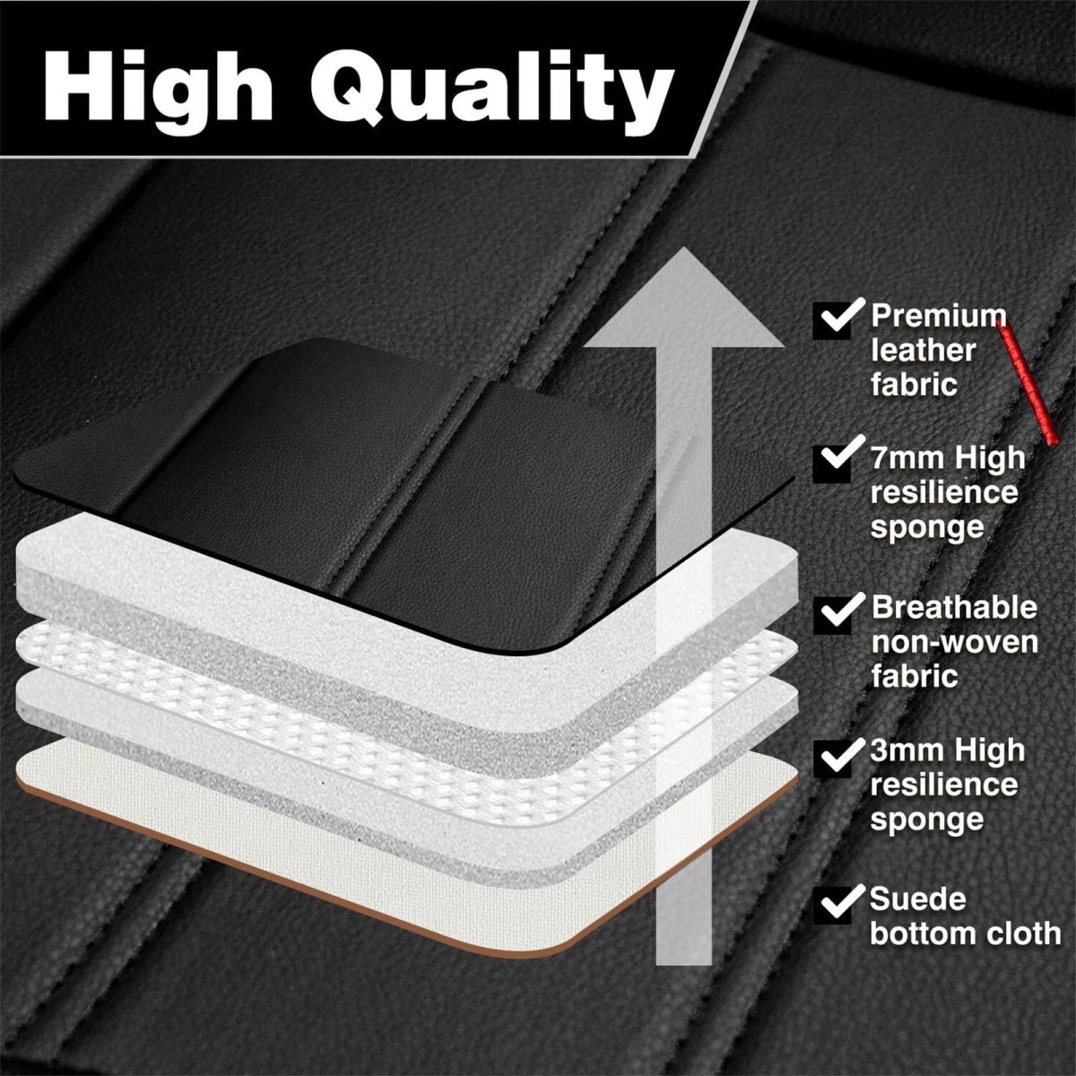 Universal Car Seat Covers Full Set For 5 Seats Waterproof Pu Leather Front And Rear Cushion Protectors Black Brown Honda Ford