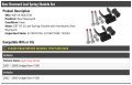 Rear Rearward Leaf Spring Shackle Set Of 2 With Hardware Compatible 2002-2008 Dodge Ram 1500