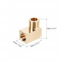 Uxcell Brass Pipe Fitting 90 Degree Barstock Street Elbow M10 Male X M8 Female 2pcs