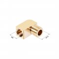 Uxcell Brass Pipe Fitting 90 Degree Barstock Street Elbow M10 Male X M8 Female 2pcs