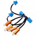 X Autohaux 2pcs 9007 Hb5 9004 Dc 12v Error Free Load Resistor Wiring Harness Adapters Decoder For Led Headlight High Low Beam