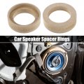 Uxcell 4 Pcs Universal 1 Inch Speaker Subwoofer Mounting Spacer Rings Solid Wood Beige