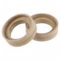 Uxcell 4 Pcs Universal 1 Inch Speaker Subwoofer Mounting Spacer Rings Solid Wood Beige