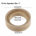 Uxcell 4 Pcs Universal 1 Inch Speaker Subwoofer Mounting Spacer Rings Solid Wood Beige