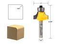 Yonico 162q 1 4-inch Radius Round Over Edge Forming Router Bit 1 Shank 
