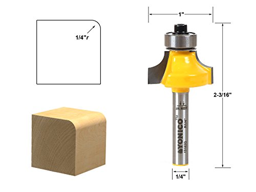 Yonico 162q 1 4-inch Radius Round Over Edge Forming Router Bit 1 Shank
