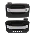 Ford F-150 2004-2014 Exterior Door Handle Driver And Passenger Side Pair Front Primed Bezel With Chrome Lever Keyhole Keypad 