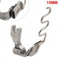 Lirun Sewing Machine 5 8 15mm Adjustable Belt Elastic Presser Foot For Taiko Union Special Willcox Gibbs Yamato Steel Silver