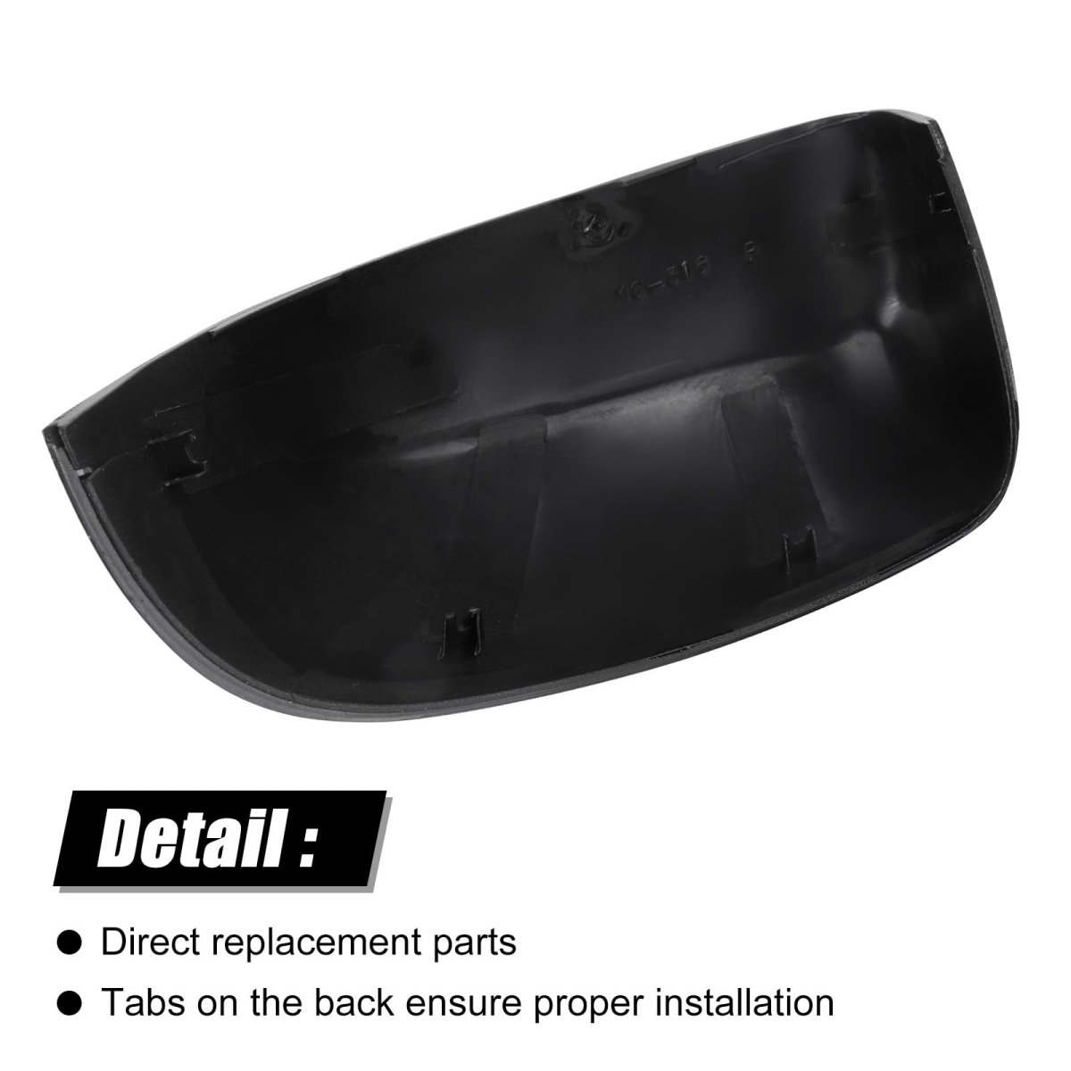 Glossy Black Mirror Cover Replace For 2014 2024 Jeep Cherokee And 2017 Compass 68228908aa Direct Replacement Style 2 Piece Set