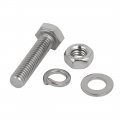 Uxcell 20pcs 304 Stainless Steel M6x25mm Hex Bolts W Nuts And Washers Assortment Kit