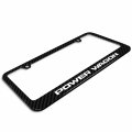 Ipick Image Made For Ram Power Wagon Black Real 3k Carbon Fiber Glossy Finish License Plate Frame