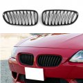 Topteng Front Fence Grill Grille Abs Carbon Fiber For Bmw Z4 E85 E86 2003-2008