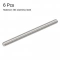 6pcs M8 X 120mm Fully Threaded Rod 304 Stainless Steel Right Hand Threads