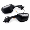 Httmt- Motorcycle Led Rear View Mirrors With Turn Signal Compatible Kawasak Ninja Zx10r Zx-10r 2016-2020 Sportbike P N