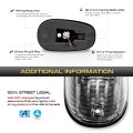 Full Led Amber Roof Cab Clearance Lights For 2003-2018 Dodge Ram 1500 2500 3500 Pickup Chrome Housing Clear Lens Safety Marker