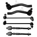 6-piece Fit For 2007012 Altima-2 Stabilizer Sway Bar 2 Outer 2 Inner Tie Rod End Link 