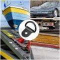 X Autohaux 6pcs D Ring Tieown Anchor 3mm Diameter Capacity Ds Lashing Ring For Trailer Truck Boat Rv Atv Suv Vehicle Cars Black