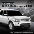 Front Bumper License Plate Holder Mounting Bracket For Land Rover Discovery 4 Lr4 2010 2016 Black Polypropylene Part Number