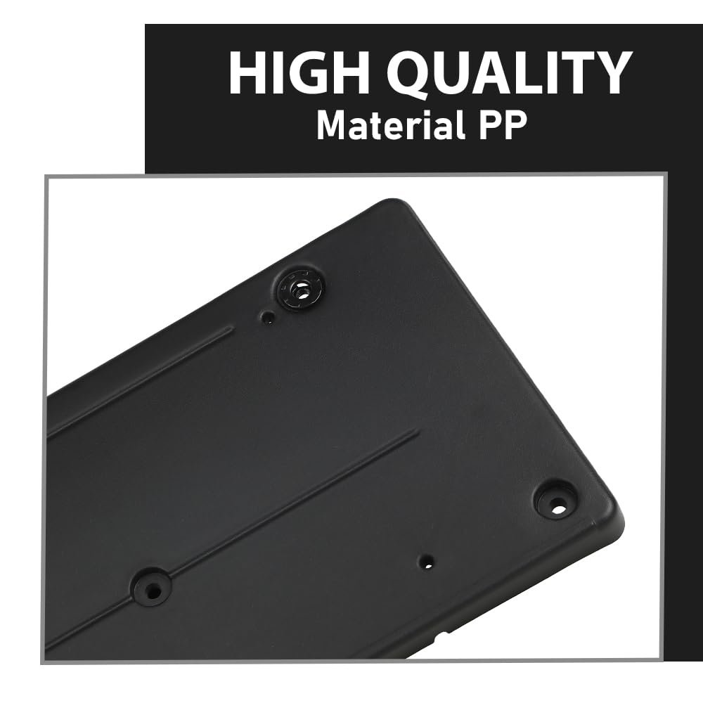 Front Bumper License Plate Holder Mounting Bracket For Land Rover Discovery 4 Lr4 2010 2016 Black Polypropylene Part Number