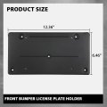 Front Bumper License Plate Holder Mounting Bracket For Land Rover Discovery 4 Lr4 2010 2016 Black Polypropylene Part Number