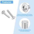 100 Pieces M3 0 5x15mm Flanged Button Head Socket Cap Screws 304 Stainless Steel Drive Fasteners Bolts Fully Threaded Machine