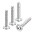 100 Pieces M3 0 5x15mm Flanged Button Head Socket Cap Screws 304 Stainless Steel Drive Fasteners Bolts Fully Threaded Machine 