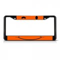 Sign Destination Metal Insert License Plate Frame Winky Face Orange Weatherproof Car Accessories Black 2 Holes Solid 1 