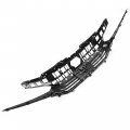 Hecasa Grille And Headlight Trim Replacement Compatible With 2022 2023 Honda Civic Abs Plastic Black