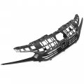 Hecasa Grille And Headlight Trim Replacement Compatible With 2022 2023 Honda Civic Abs Plastic Black