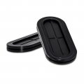 Flyshop Black 40 X 110 Mm 1-9 16 4-11 32 Drill Hole Double-sided Oval Grommets Synthetic Rubber Firewall Plugs Wire Protector