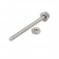Uxcell M2x25mm 304 Stainless Steel Phillips Pan Head Bolt Screw Nut W Washer 12 Sets