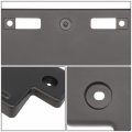 Lx1068144 Factory Style Front Bumper License Plate Mounting Bracket Compatible With Lexus Gx460 2010-2013 Matte Black
