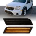 Front Side Marker Parking Lamps For 2010 2013 Ford Transit Connect Mini Cargo Van Xl Xlt Smoke Lens With Amber Led Left And 