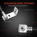 A-premium Rear Driver And Passenger Brake Hydraulic Hoses Compatible With Select Ford Models For F-250 Super Duty F-350