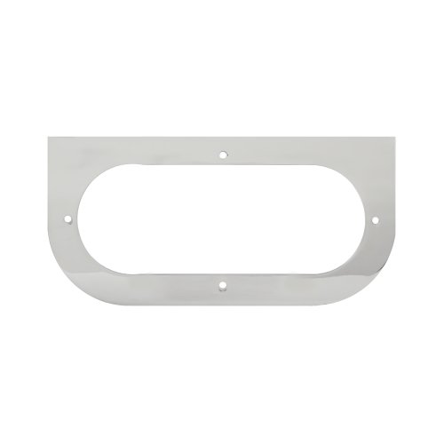 Chrome L Shaped Mounting Bracket With 1 Oval Hole For Standard Light Model 81381 Plated Steel Corner Mount 8 25 In Length X 4