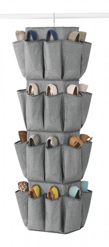 Whitmor Rotating Crosshatch Gray Closet Organizer 10 X 15 48 Inches