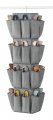 Whitmor Rotating Crosshatch Gray Closet Organizer 10 X 15 48 Inches