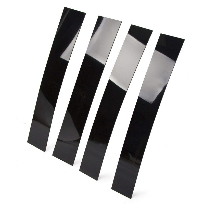 4pc Door Trim Cover Kit Black For Cadillac Escalade 07-14 Pillar Posts Set