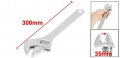 Uxcell Jaw Range Adjustable Metal Wrench Spanner 300mm 0mm To 35mm