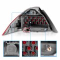 Amerilite Clear Red Replacement Taillights Housing No Led Kit For 2006-2007 Honda Accord 4-door Sedan Passenger And Driver Side