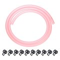 3 Feet Fuel Line Hose 16 Inch 5mm Id Silicone With 10pcs Clamps Petrol Gas Tube For Motorcycle Dirt Pit Bike Atv Snowmobile 