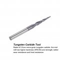 Uxcell Tapered Ball Nose End Mill Tisin Coated Solid Carbide 2 Flute Spiral Milling Cutter 0 5mm Radius 1mm Diameter 4mm Shank
