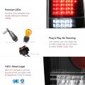 2004-2008 Ford F150 Pickup Truck Black Bezel Full-led Tail Brake Light Housing Lamp Assembly Driver And Passenger Side