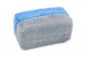Autofiber Mini Saver Applicator Terry Ceramic Coating Sponge 12 Pack With Plastic Barrier To Reduce Product Waste Green Gray